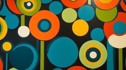 Fototapeta premium Geometric Shapes and Colorful Waves, Abstract Image, Texture, Pattern Background, Wallpaper, Cover and Screen for Smartphone, PC, Laptop, 9:16 and 16:9 Format