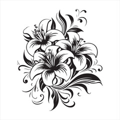 lily of the valley, flower, floral, nature, vector, illustration, leaf, pattern, flowers, plant, design, decoration, spring, art, ornament, summer, blossom, bouquet, element, flora, card, beauty, wall