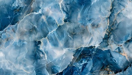 Obraz premium Abstract blue marble background with natural patterns and textures,...