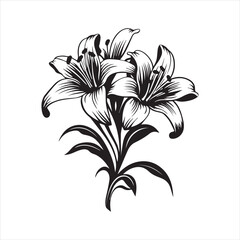 lily of the valley, flower, floral, nature, vector, illustration, leaf, pattern, flowers, plant, design, decoration, spring, art, ornament, summer, blossom, bouquet, element, flora, card, beauty, wall