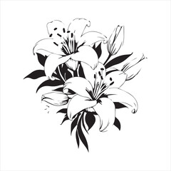 lily of the valley, flower, floral, nature, vector, illustration, leaf, pattern, flowers, plant, design, decoration, spring, art, ornament, summer, blossom, bouquet, element, flora, card, beauty, wall