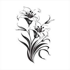 lily of the valley, flower, floral, nature, vector, illustration, leaf, pattern, flowers, plant, design, decoration, spring, art, ornament, summer, blossom, bouquet, element, flora, card, beauty, wall