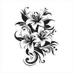 lily of the valley, flower, floral, nature, vector, illustration, leaf, pattern, flowers, plant, design, decoration, spring, art, ornament, summer, blossom, bouquet, element, flora, card, beauty, wall