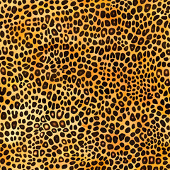 Illustrated Cheetah Print Repeating Pattern