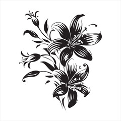 lily of the valley, flower, floral, nature, vector, illustration, leaf, pattern, flowers, plant, design, decoration, spring, art, ornament, summer, blossom, bouquet, element, flora, card, beauty, wall