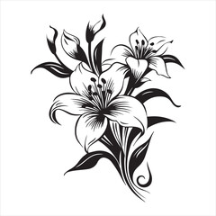 lily of the valley, flower, floral, nature, vector, illustration, leaf, pattern, flowers, plant, design, decoration, spring, art, ornament, summer, blossom, bouquet, element, flora, card, beauty, wall