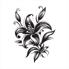 lily of the valley, flower, floral, nature, vector, illustration, leaf, pattern, flowers, plant, design, decoration, spring, art, ornament, summer, blossom, bouquet, element, flora, card, beauty, wall
