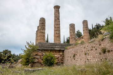 Views from the archaeological site of Delphi, Greece