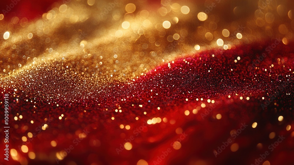 Poster the background features a rich blend of gold and red hues, creating a festive atmosphere filled with