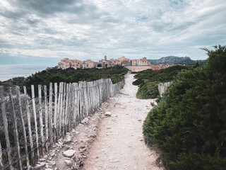 Bonifacio, Corsica, city, vantagepoint, viewpoint, view, top view