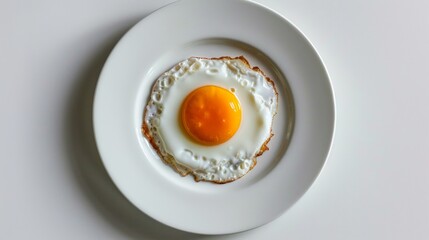 fried egg on a plate