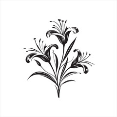 lily of the valley, flower, floral, nature, vector, illustration, leaf, pattern, flowers, plant, design, decoration, spring, art, ornament, summer, blossom, bouquet, element, flora, card, beauty, wall