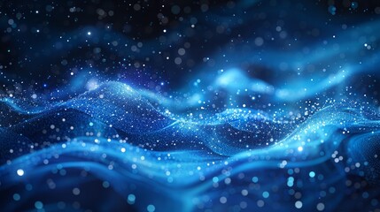 Abstract blue technology background vector