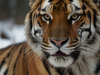 Fototapeta premium A threatening tiger