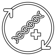 Regenerative medicine icon, Health care