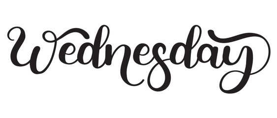 Happy WEDNESDAY. Wednesday days of the week. Illustration (Wednesday