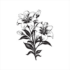 lily of the valley, flower, floral, nature, vector, illustration, leaf, pattern, flowers, plant, design, decoration, spring, art, ornament, summer, blossom, bouquet, element, flora, card, beauty, wall