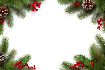 Frame border fir leaf christmas decoration backgrounds plant tree.