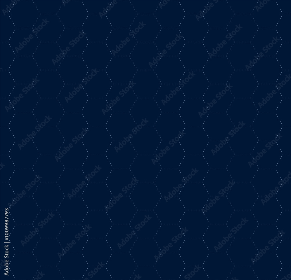 Poster vr hud futuristic interface hexagons grid. hexagonal linear head up display seamless pattern. digita