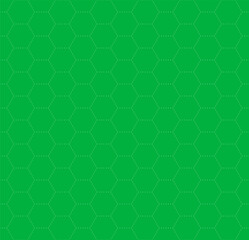 VR HUD futuristic chromakey screen hexagons grid. Hexagonal head up display chroma key seamless pattern. Digital UI cyber interface mesh. GUI hi tech hex green backdrop. FUI Sci Fi honeycomb texture