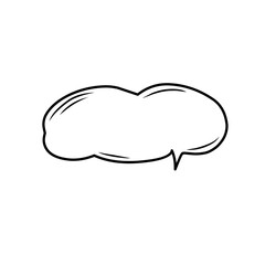 hand drawn speech bubble