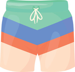 Sport shorts cartoon icon. Male fashion clothes