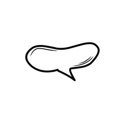 hand drawn speech bubble