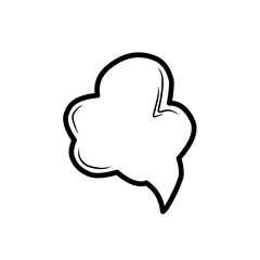 hand drawn speech bubble