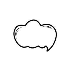 hand drawn speech bubble