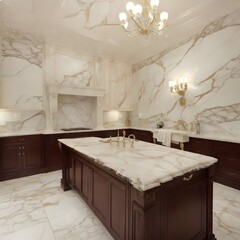 Decorated Marble Room