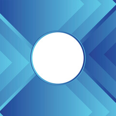 Creative Blue Motion Shape with white circle in center. Blue Abstract background for presentation, printing, business cards, banner