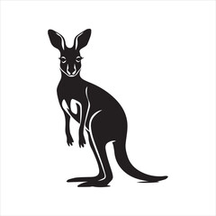 kangaroo illustration,animal, cartoon, vector, illustration, donkey, mammal