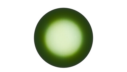 a green egg with a white background