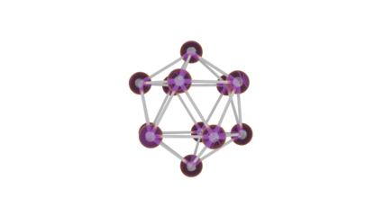 a purple and white object with a white background