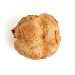 Choux pastry isolated on white background. perfect for recipe, article, or any commercial purposes.