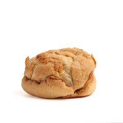 Choux pastry isolated on white background. perfect for recipe, article, or any commercial purposes.