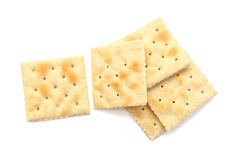 Cracker isolated on white background