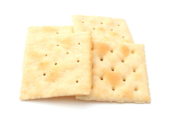 Cracker isolated on white background