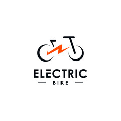 electric bike logo vector