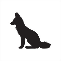 fox in the woods,animal, dog, cartoon, vector, illustration, fox