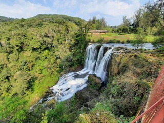 Obraz premium waterfall on the river