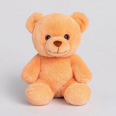 Obraz premium Cute Plush Teddy Bear Toy Isolated on White Background