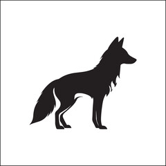 fox in the woods,animal, dog, cartoon, vector, illustration, fox