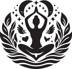 Modern Yoga Silhouette Art: Stunning Designs for Health & Meditation