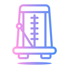metronome Line Gradient Icon