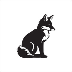 fox in the woods,animal, dog, cartoon, vector, illustration, fox