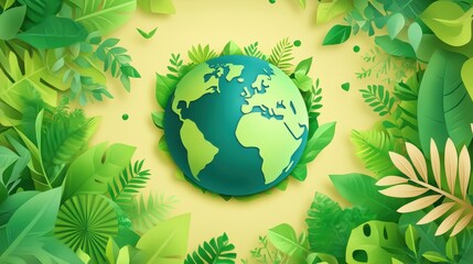 Lush Green Earth - Sustainable Environmental Conservation