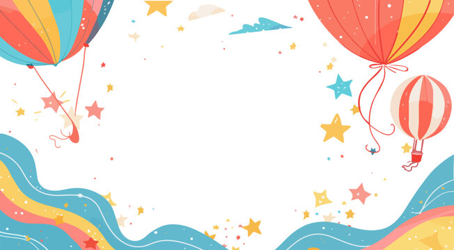 Hot balloon theme vector design