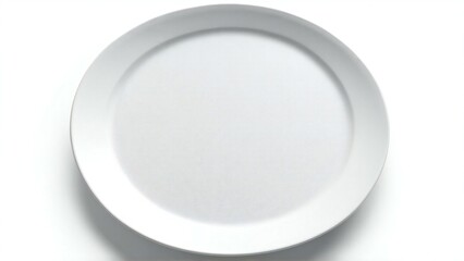 white plate isolated on white