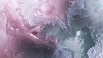 Fototapeta premium Abstract Ice Texture - Winter Wonderland
